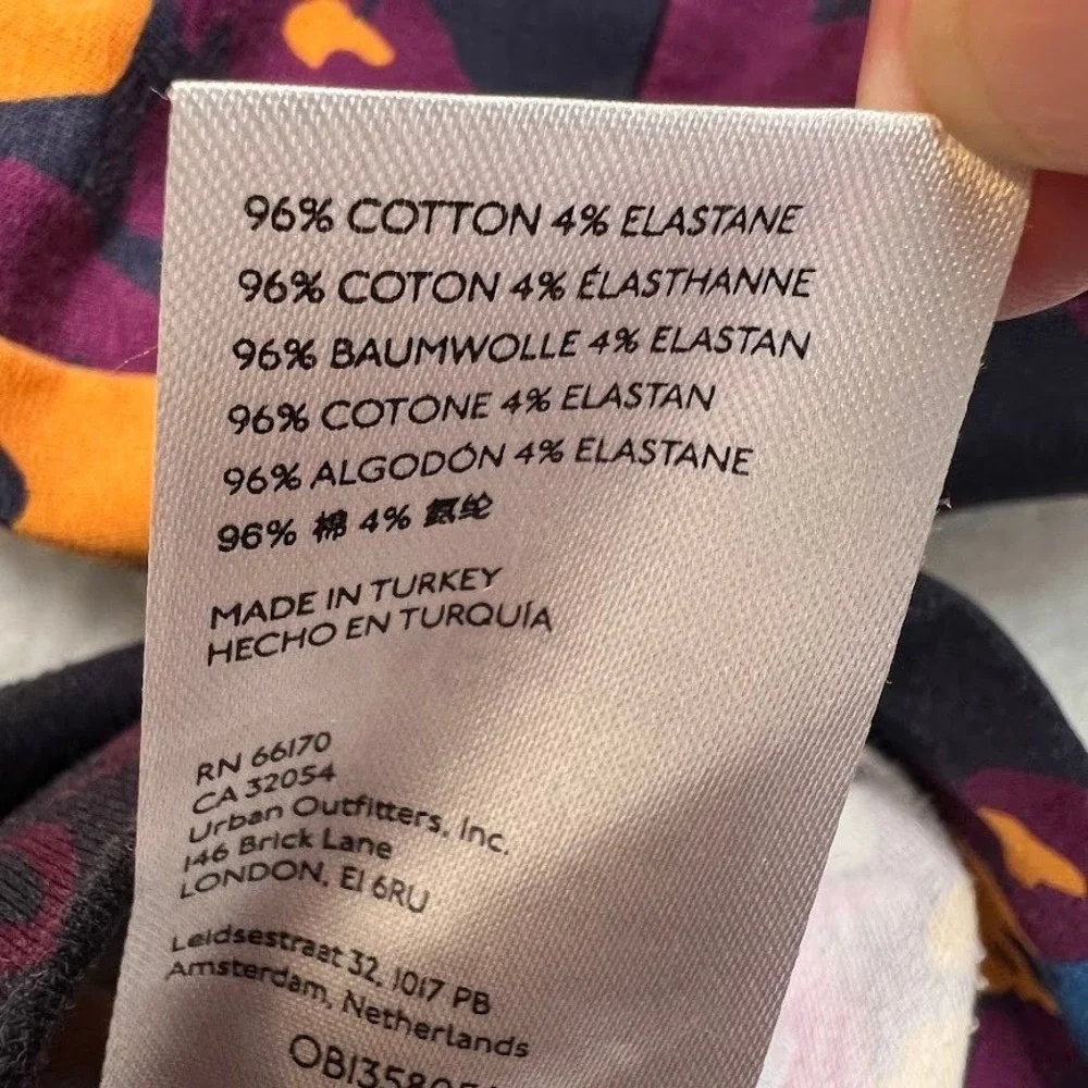 Maeve Anthropologie XL Floral Colorblock Sweatshirt Top Balloon Sleeve Pullover - Picture 9 of 9